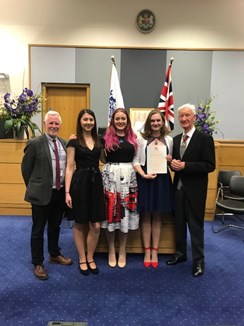 Group of people at their citizenship ceremony